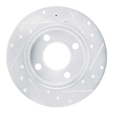 R1 Concepts 1989-1991 Audi 100 Rear Left Drilled & Slotted Silver Brake Rotor by R1 Concepts 631-73012L
