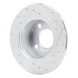 R1 Concepts 1989-1991 Audi 100 Rear Right Drilled & Slotted Silver Brake Rotor by R1 Concepts 631-73012R