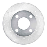 R1 Concepts 1989-1991 Audi 100 Rear Right Drilled & Slotted Silver Brake Rotor by R1 Concepts 631-73012R