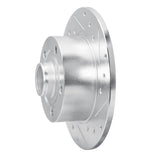 R1 Concepts 1996-2008 Audi A4 (USA/Canada) Rear Right Drilled & Slotted Silver Brake Rotor by R1 Concepts 631-73017R