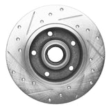 R1 Concepts 1996-2008 Audi A4 (USA/Canada) Rear Right Drilled & Slotted Silver Brake Rotor by R1 Concepts 631-73017R