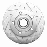 R1 Concepts 1996-2008 Audi A4 (USA/Canada) Rear Right Drilled & Slotted Silver Brake Rotor by R1 Concepts 631-73017R