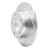 R1 Concepts 1998-2001 Audi A6 Quattro Rear Left Drilled & Slotted Silver Brake Rotor by R1 Concepts 631-73018L