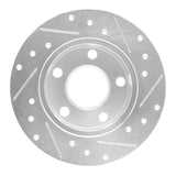 R1 Concepts 1998-2001 Audi A6 Quattro Rear Left Drilled & Slotted Silver Brake Rotor by R1 Concepts 631-73018L