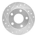 R1 Concepts 1998-2001 Audi A6 Quattro Rear Left Drilled & Slotted Silver Brake Rotor by R1 Concepts 631-73018L