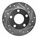 R1 Concepts 1998-2001 Audi A6 Quattro Rear Right Drilled & Slotted Silver Brake Rotor by R1 Concepts 631-73018R