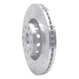 R1 Concepts 2000-2003 Audi A8 Front Left Drilled & Slotted Silver Brake Rotor by R1 Concepts 631-73019L