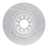 R1 Concepts 2000-2003 Audi A8 Front Left Drilled & Slotted Silver Brake Rotor by R1 Concepts 631-73019L