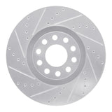 R1 Concepts 2000-2003 Audi A8 Front Left Drilled & Slotted Silver Brake Rotor by R1 Concepts 631-73019L