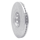 R1 Concepts 2000-2003 Audi A8 Front Left Drilled & Slotted Silver Brake Rotor by R1 Concepts 631-73019L