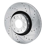 R1 Concepts 2000-2003 Audi A8 Front Right Drilled & Slotted Silver Brake Rotor by R1 Concepts 631-73019R