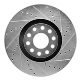R1 Concepts 2000-2003 Audi A8 Front Right Drilled & Slotted Silver Brake Rotor by R1 Concepts 631-73019R