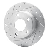 R1 Concepts 1999-2002 Audi A6 Quattro Rear Left Drilled & Slotted Silver Brake Rotor by R1 Concepts 631-73021L
