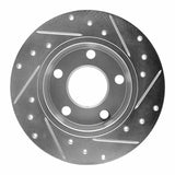 R1 Concepts 1999-2002 Audi A6 Quattro Rear Left Drilled & Slotted Silver Brake Rotor by R1 Concepts 631-73021L