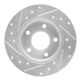 R1 Concepts 1999-2002 Audi A6 Quattro Rear Right Drilled & Slotted Silver Brake Rotor by R1 Concepts 631-73021R