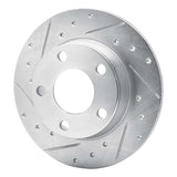 R1 Concepts 1999-2005 Audi A6 Quattro Rear Left Drilled & Slotted Silver Brake Rotor by R1 Concepts 631-73022L
