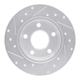 R1 Concepts 1999-2005 Audi A6 Quattro Rear Right Drilled & Slotted Silver Brake Rotor by R1 Concepts 631-73022R