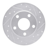 R1 Concepts 1999-2005 Audi A6 Quattro Rear Right Drilled & Slotted Silver Brake Rotor by R1 Concepts 631-73022R