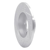 R1 Concepts 1999-2005 Audi A6 Quattro Rear Right Drilled & Slotted Silver Brake Rotor by R1 Concepts 631-73022R