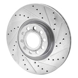 R1 Concepts 1999-2004 Audi A6 Quattro Front Right Drilled & Slotted Silver Brake Rotor by R1 Concepts 631-73023R