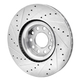 R1 Concepts 1999-2004 Audi A6 Quattro Front Right Drilled & Slotted Silver Brake Rotor by R1 Concepts 631-73023R