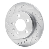 R1 Concepts 2001-2006 Audi TT Quattro Rear Left Drilled & Slotted Silver Brake Rotor by R1 Concepts 631-73025L