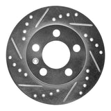 R1 Concepts 2001-2006 Audi TT Quattro Rear Left Drilled & Slotted Silver Brake Rotor by R1 Concepts 631-73025L