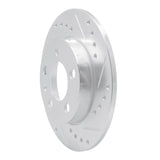 R1 Concepts 2001-2006 Audi TT Quattro Rear Right Drilled & Slotted Silver Brake Rotor by R1 Concepts 631-73025R