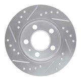 R1 Concepts 2001-2006 Audi TT Quattro Rear Right Drilled & Slotted Silver Brake Rotor by R1 Concepts 631-73025R