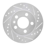 R1 Concepts 2001-2006 Audi TT Quattro Rear Right Drilled & Slotted Silver Brake Rotor by R1 Concepts 631-73025R