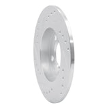 R1 Concepts 2001-2006 Audi TT Quattro Rear Right Drilled & Slotted Silver Brake Rotor by R1 Concepts 631-73025R