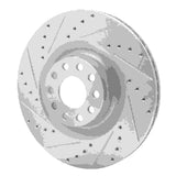 R1 Concepts 2001-2003 Audi S8 Front Left Drilled & Slotted Silver Brake Rotor by R1 Concepts 631-73026L