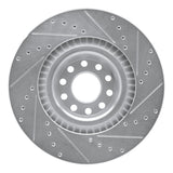 R1 Concepts 2001-2003 Audi S8 Front Left Drilled & Slotted Silver Brake Rotor by R1 Concepts 631-73026L