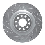 R1 Concepts 2001-2003 Audi S8 Front Left Drilled & Slotted Silver Brake Rotor by R1 Concepts 631-73026L
