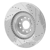 R1 Concepts 2001-2003 Audi S8 Front Left Drilled & Slotted Silver Brake Rotor by R1 Concepts 631-73026L