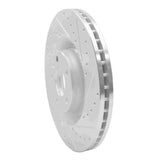 Dynamic Friction 2004-2009 Audi S4 Front Right Drilled & Slotted Silver Brake Rotor by Dynamic Friction Company 631-73031R