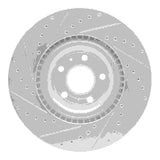 Dynamic Friction 2004-2009 Audi S4 Front Right Drilled & Slotted Silver Brake Rotor by Dynamic Friction Company 631-73031R
