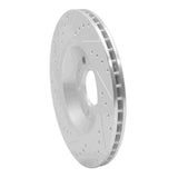 Dynamic Friction 2004-2009 Audi S4 Rear Right Drilled & Slotted Silver Brake Rotor by Dynamic Friction Company 631-73032R