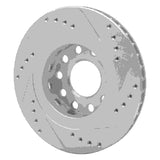 Dynamic Friction 2004-2005 Audi ALLROAD Rear Left Drilled & Slotted Silver Brake Rotor by Dynamic Friction Company 631-73033L