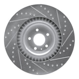 R1 Concepts 05-10 Audi S8 Front Left Drilled & Slotted Silver Brake Rotor by R1 Concepts RNC-631-73035L
