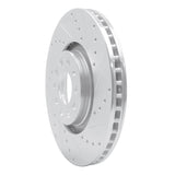 R1 Concepts 1998-2009 Audi S4 Front Right Drilled & Slotted Silver Brake Rotor by R1 Concepts 631-73036R