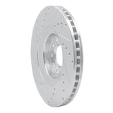 R1 Concepts 1998-2009 Audi S4 Front Right Drilled & Slotted Silver Brake Rotor by R1 Concepts 631-73036R