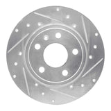 R1 Concepts 2000-2009 Audi A4 (USA/Canada) Rear Right Drilled & Slotted Silver Brake Rotor by R1 Concepts 631-73037R