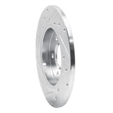 R1 Concepts 2000-2009 Audi A4 (USA/Canada) Rear Right Drilled & Slotted Silver Brake Rotor by R1 Concepts 631-73037R