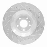 R1 Concepts 05-11 Audi A6 Quattro Front Left Drilled & Slotted Silver Brake Rotor by R1 Concepts RNC-631-73038L