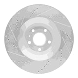 R1 Concepts 05-11 Audi A6 Quattro Front Right Drilled & Slotted Silver Brake Rotor by R1 Concepts RNC-631-73038R
