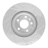 R1 Concepts 05-11 Audi A6 Quattro Front Right Drilled & Slotted Silver Brake Rotor by R1 Concepts RNC-631-73038R