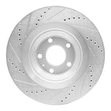 R1 Concepts 05-11 Audi A6 Quattro Rear Right Drilled & Slotted Silver Brake Rotor by R1 Concepts RNC-631-73039R