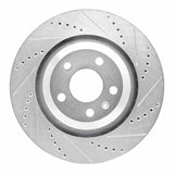 R1 Concepts 05-11 Audi A6 Quattro Rear Right Drilled & Slotted Silver Brake Rotor by R1 Concepts RNC-631-73039R