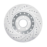Dynamic Friction 2004-2010 Audi A8 Rear Right Drilled & Slotted Silver Brake Rotor by Dynamic Friction Company 631-73040R